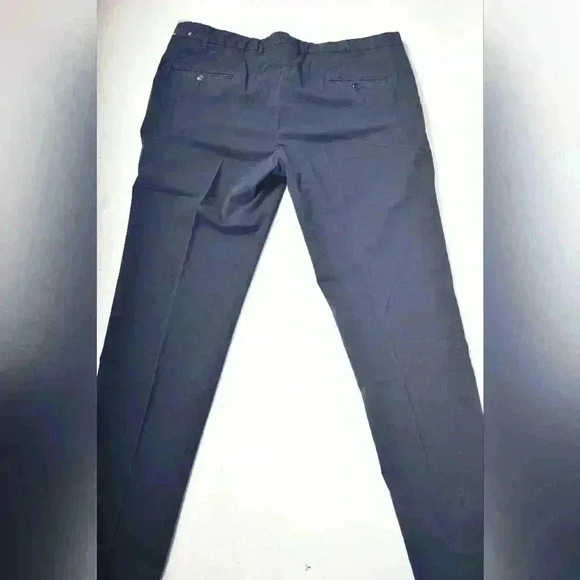 NWT LBM 1911 Navy Blue Cotton  8415 Stretch Chino Casual Pants 58EU 40x34 Italy - Picture 9 of 10
